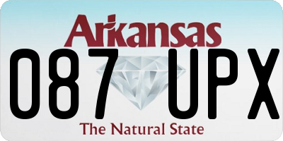 AR license plate 087UPX