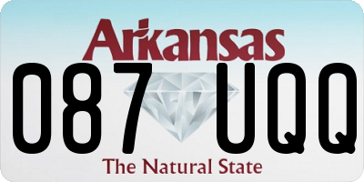AR license plate 087UQQ