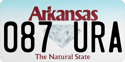AR license plate 087URA