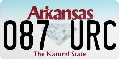 AR license plate 087URC