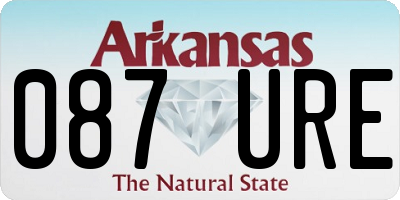 AR license plate 087URE