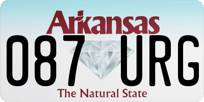 AR license plate 087URG
