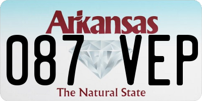 AR license plate 087VEP