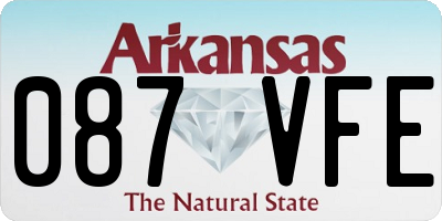 AR license plate 087VFE