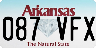 AR license plate 087VFX