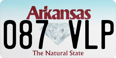 AR license plate 087VLP