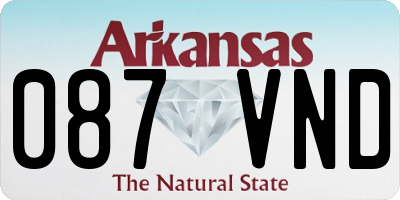 AR license plate 087VND