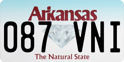 AR license plate 087VNI