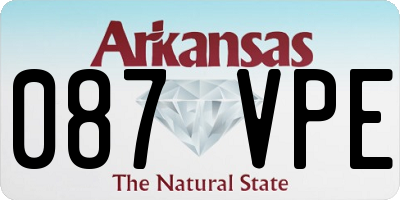 AR license plate 087VPE