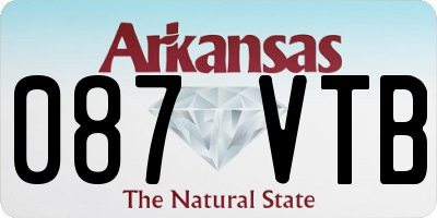 AR license plate 087VTB