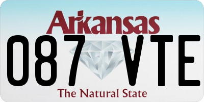 AR license plate 087VTE