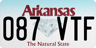 AR license plate 087VTF