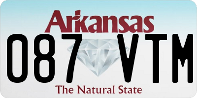 AR license plate 087VTM