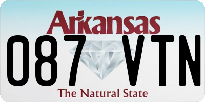 AR license plate 087VTN