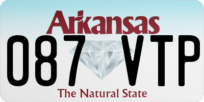 AR license plate 087VTP