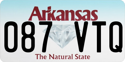 AR license plate 087VTQ