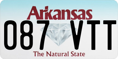 AR license plate 087VTT
