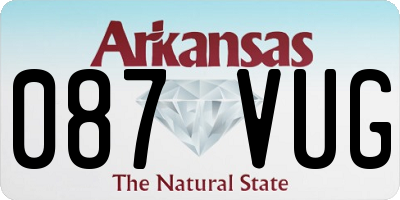 AR license plate 087VUG