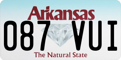 AR license plate 087VUI
