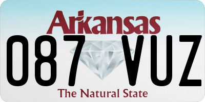 AR license plate 087VUZ