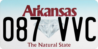 AR license plate 087VVC