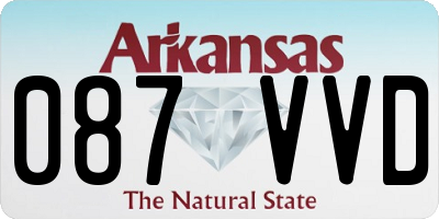 AR license plate 087VVD