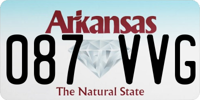 AR license plate 087VVG