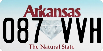 AR license plate 087VVH