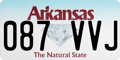 AR license plate 087VVJ