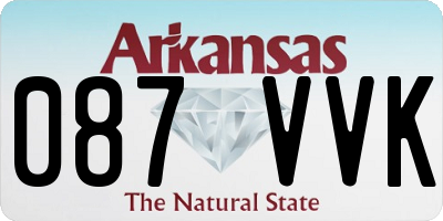 AR license plate 087VVK