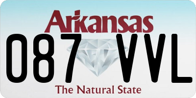 AR license plate 087VVL