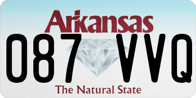AR license plate 087VVQ