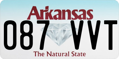 AR license plate 087VVT
