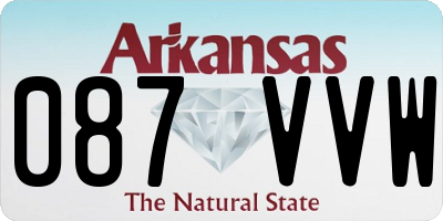 AR license plate 087VVW