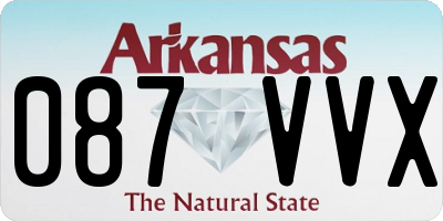 AR license plate 087VVX