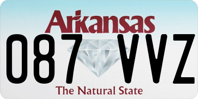 AR license plate 087VVZ