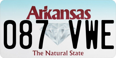 AR license plate 087VWE