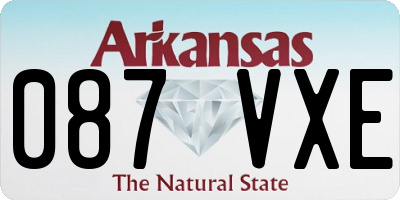 AR license plate 087VXE