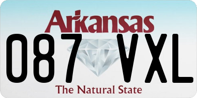 AR license plate 087VXL
