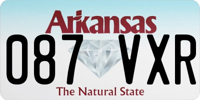 AR license plate 087VXR