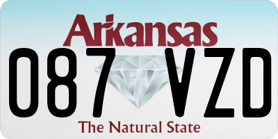 AR license plate 087VZD