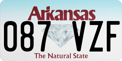 AR license plate 087VZF