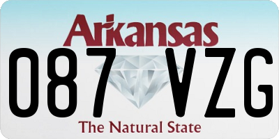 AR license plate 087VZG