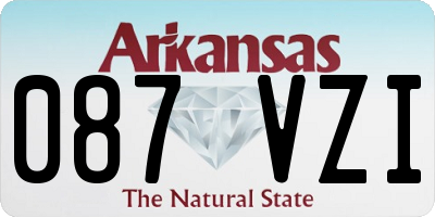 AR license plate 087VZI