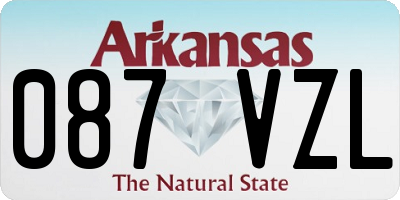 AR license plate 087VZL