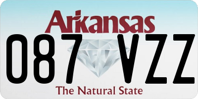 AR license plate 087VZZ