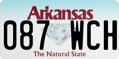 AR license plate 087WCH