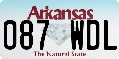 AR license plate 087WDL
