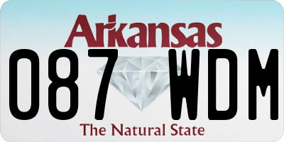 AR license plate 087WDM
