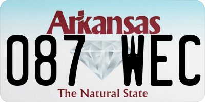 AR license plate 087WEC